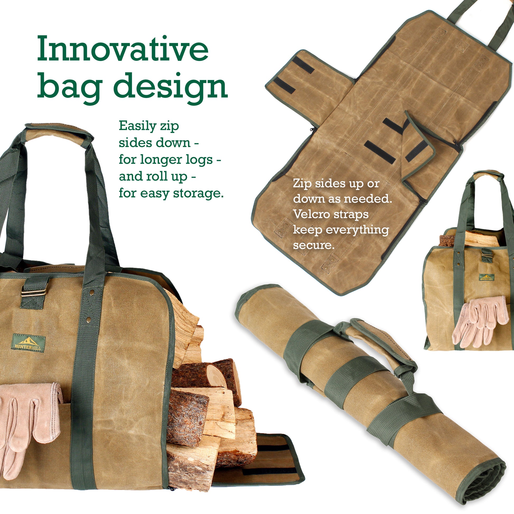 Waxed Log Carrier Bag – Winston's Collection